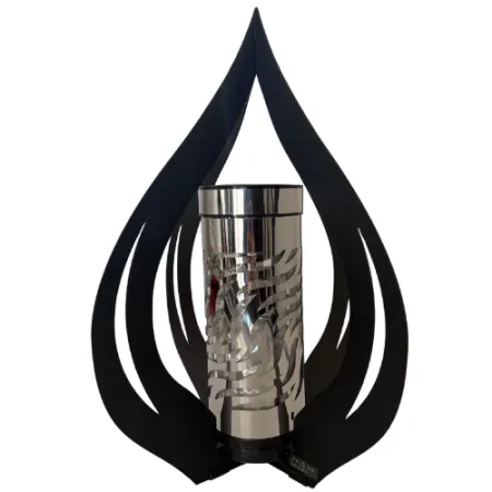 2381-znicz solarny srebrny płomyk mały 1 sztuka